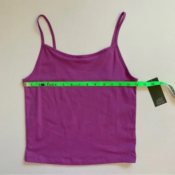 Wild Fable Size Medium Vibrant Purple Cropped Tank Top NWT - Picture 10 of 13